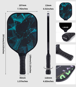 Ensemble de raquettes de Pickleball en fibre de verre Raquette de Pickleball en fibre de carbone Planche en nid d'abeille Pagaies de Pickleball - Product Image 4