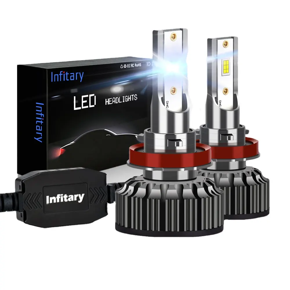 Infitary Canbus H4 H7LEDトラックカーヘッドライト電球110W20000Lm 12V 24V 36V3570チップH1H3 H11 H13 H27 HB3 HB4 6500Kオートランプ