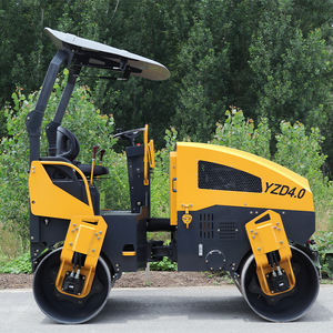 Rodillo Vibratorio Totalmente Hidráulico de Doble Accionamiento y Doble Vibración de 4T con Bomba para la Construcción de Carreteras de Asfalto - Product Image 3