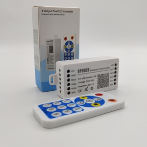 Sp602e App từ xa DC5 ~ 24V 4-Cổng đầu ra <span class=keywords><strong>Led</strong></span> điều khiển cho ws2812b ws2811 sk6812 vv Giấc Mơ Màu <span class=keywords><strong>LED</strong></span> dải pixel ánh sáng dimmers - Product Image 1