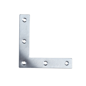 Supports d'angle en acier inoxydable véritable, 80 mm, épaisseur 1 mm, connecteurs de meubles en forme de L - Product Image 1