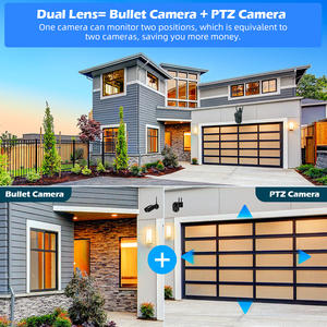 كاميرا KERUI Tuya للأمن المنزلي بدقة 10 ميجابكسل، كاميرا IP لاسلكية مزدوجة العدسة، PTZ Full HD بشاشتين، تتبع بشري بالذكاء الاصطناعي، كاميرا مراقبة فيديو خارجية - Product Image 4