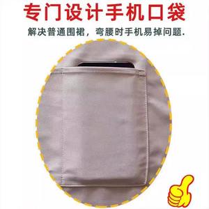 Tablier imperméable 0001, tablier à bavette résistant à l'huile, 70 cm x 60 cm, style coréen, usage quotidien, tablier de cuisine et domestique - Product Image 5