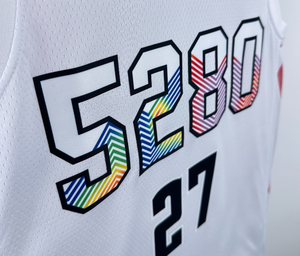 2025 Nueva camiseta de baloncesto 1 Porter Jr 4 Westbrook 15 <span class=keywords><strong>Jokic</strong></span> 27 Murray venta al por mayor blanco <span class=keywords><strong>Denver</strong></span> impreso camisetas deportivas - Product Image 2