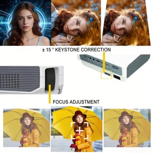 Mini <span class=keywords><strong>projecteur</strong></span> de cinéma maison 4800 lumens, résolution native 1080p Full HD, modèle LCD LED A4300 - Product Image 5