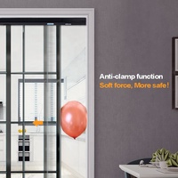 Motor para Puerta Corredera de Vidrio Automática Moderna Casa2, Compatible con Alexa y Google Home, Capacidad de 80 kg