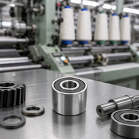 Roulement à billes élargi de haute précision non standard 608W14-2RS 8x22x14mm pour utilisation dans les machines textiles à torsion élastique