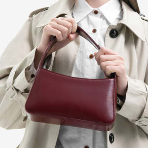 Sac à main tendance de haute qualité 2026, logo personnalisé, couleur unie, sac à main tendance pour femmes - Product Image 2