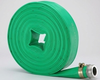 Tuyau d'évacuation d'eau plat en PVC bleu, 1/2 pouce, flexible, pour pompe de piscine, irrigation agricole et drainage