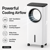 Nouveau produit : Ventilateur sans pales à circulation d'air, oscillant, avec commande tactile, oscillation à grand angle de 60°, pour salon