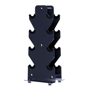 YOBER, venta al por mayor, <span class=keywords><strong>gimnasio</strong></span> en casa, 4 capas, 8 piezas, juego de mancuernas verticales, pesas, estante de exhibición de seguridad, soporte hexagonal redondo para Mancuernas - Product Image 5