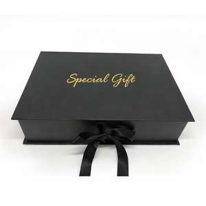 Coffret cadeau cosmétique de luxe, boîte pliante magnétique, design personnalisé, emballage doublé de velours pour marques haut de gamme avec ruban - Product Image 4