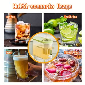 1 Gallon Wholesale Plastic <b>Refrigerator</b> Water Kettle Cold Drink Water Beverage Dispensers with Tea Storage <b>Container</b> and Spout - Product Image 6