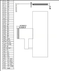โมดูลจอ TFT LCD แบบแท่งขนาด 3.92 นิ้ว ความละเอียด 480x128 พร้อมอินเทอร์เฟซ 8bit/SPI/DSPI/QSPI ใช้ไอซีขับเคลื่อนรุ่น NV3041A - Product Image 5