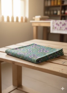 <b>Hot</b> Sale Floral Hand Block Print Cotton Fabric Cambric Running Textile for Apparel Home Decor - Product Image 3