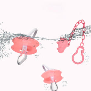 Bebek emzik seti karikatür silikon emzik + zincir kombinasyonu bebek uyku oynarken ağız - Product Image 3