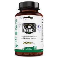 500mg/1000mg Capsule molle d'huile de graines de cassis Suppléments à base de plantes dans des bouteilles ou une carte blister