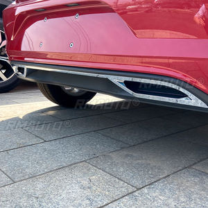 1 Juego de Difusor Trasero Plateado para Parachoques, Alerón, Salida de Aire, Tira de Escape, Cubierta Decorativa para Volkswagen Polo MK6 2018+, Accesorios para Coche - Product Image 5