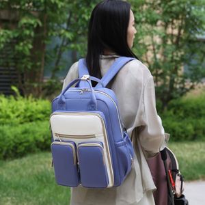 Multiple Pockets Mom <b>Backpacks</b> Large Capacity Baby Supplies Storage Bag for Outdoor Travel - Product Image 2