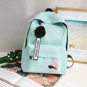 2023, venta al por mayor, mochilas escolares con logotipo personalizado, mochilas de viaje simples con hojas de moda para adolescentes Unisex, mochilas escolares colgantes - Product Image 2