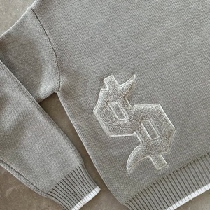 Maglione da <span class=keywords><strong>Uomo</strong></span> Personalizzato con Logo del Produttore, Design OEM, Collo Tondo, Vestibilità Ampia, Manica Lunga, Pullover Invernale Lavorato a Maglia - Product Image 3