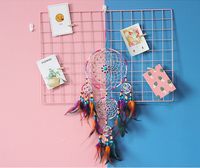 Große Großhandel handgemachte Boho hängende Feder Traum fänger für Auto Home Room Tür Wand kunst Party Dekor Ornament Handwerk DIY Kit