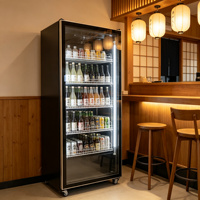 Réfrigérateur à vin de luxe de style moderne, 3 portes, design cave à vin, armoire réfrigérée pour boissons