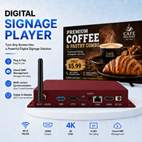 Boîtier métallique Android RK3566 haute stabilité 4K UHD pour affichage LCD publicitaire CMS Cloud RK3588