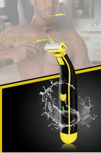 Afeitadora eléctrica facial y corporal para hombres, recortadora lavable para Barba y cuerpo, maquinilla de afeitar eléctrica con <span class=keywords><strong>bola</strong></span> <span class=keywords><strong>seca</strong></span> y húmeda, máquina de afeitar facial recargable - Product Image 5