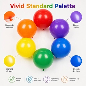 Vente en gros de 100 ballons bleus de 12 pouces pour décoration d'anniversaire et fournitures de fête, lot de 100 ballons à l'hélium - Product Image 6