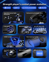 Manette de jeu mobile avec joystick à effet Hall et moteur de vibration pour Nintendo Switch, PS4, tablette PC, iOS, Android