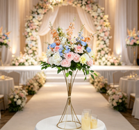 Boule de fleurs artificielles en plastique coloré, ornement floral moderne pour mariage, remise de diplôme, décoration intérieure, imperméable, longue durée