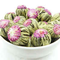 Boules de thé fleuri artisanales, thé fleuri classique chinois, norme européenne, OEM, thé floral en fleurs