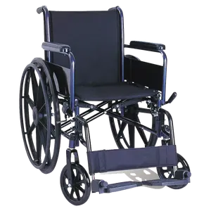 18钢轮椅可拆卸扶手可拆卸脚凳磁轮