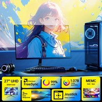 Moniteur de jeu IPS grand écran Bolinia/OEM de 27 pouces, 4K UHD, 60 Hz, temps de réponse de 2 ms, 100 % sRGB, HDR, écran LED pour ordinateur de bureau