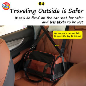 PRODIGY PETBY01 Fashion Mesh Breathable Pet <b>Carrier</b> Pet <b>Carrier</b> <b>Bag</b> <b>for</b> Dog Cat - Product Image 3