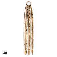 Perruque queue de cheval synthétique tressée bohème de 24 pouces, double trame, pour femme, vente en gros