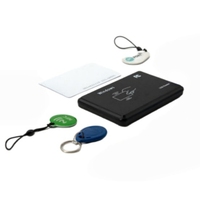 Avec interface USB Lecteur de cartes RFID intelligent 125KHz 13.56MHz ID IC Contrôle d'accès à double fréquence Lecteur de programmeur crypté
