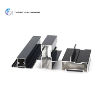 Profils d'extrusion en aluminium de la série 6000, finition bois, cadre fin moderne, pour fenêtres et portes coulissantes (OEM)