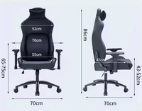Chaise de jeu ALINUNU ODM OEM en similicuir Razer pour usage domestique, chaise d'ordinateur ergonomique avec accoudoirs 4D