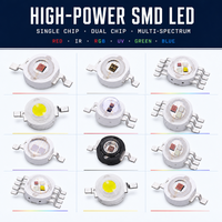 Puces LED haute puissance 1W 3W 5W 10W Bridgelux Epistar 660nm 850nm 940nm 365nm 395nm IR UV, diodes LED pour lampe de culture de plantes