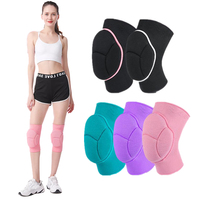 Genouillères de pole dance avec rembourrage épais en éponge, écologiques, respirantes, avec grip en gel et protection en silicone adhésif