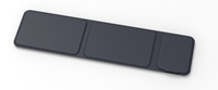 Keyboard Bluetooth lipat, papan ketik nirkabel Mini dapat dilipat dengan Mouse Touchpad untuk Android IOS