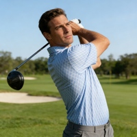 Polo pour homme de luxe, coupe ajustée, en maille extensible douce, avec logo personnalisé OEM et motif imprimé, idéal pour le golf
