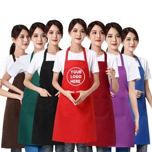 Tabliers personnalisés pour hommes et femmes, broderie personnalisée en gros, article promotionnel, tablier de cuisine de haute qualité résistant à l'eau - Product Image 1