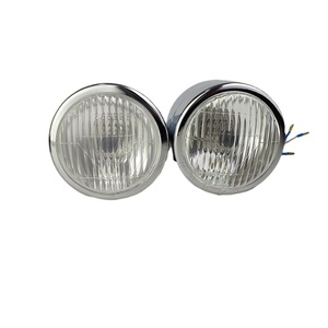 YHMOTO Faro Delantero Doble Redondo H4, Piezas para Motocicletas Todoterreno Honda, Suzuki, Yamaha XT WR450F DR RM - Product Image 1