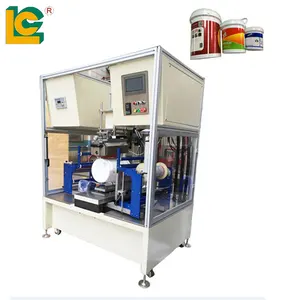 PLC Control Large Size Pneumatic heat transfer printing machine for plastic bucket for drink plastic heat transfer machine