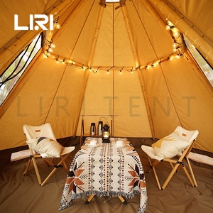 Tente tipi miniature en bois de luxe pour le camping en plein air, glamping, hôtel, à <span class=keywords><strong>vendre</strong></span> - Product Image 2