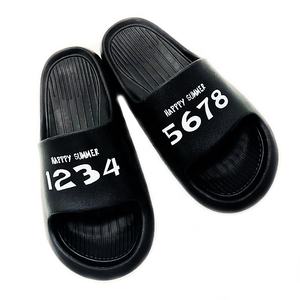 Toptan yeni tasarım özel Slide sandalet yaz erkek terliği rahat düz plaj <span class=keywords><strong>Flip</strong></span> Flop - Product Image 5