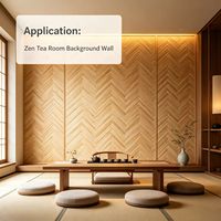 Panneau souple en pierre artificielle à effet bambou, flexible pour revêtement de colonnes, idéal pour les murs décoratifs d'hôtels et de salons de thé zen